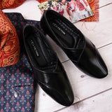 Kolapuri Centre Ethnic Men's Black jutti Shoe