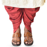 Kolapuri Centre Ethnic Occasual Men's Tan Chappal