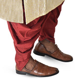 Kolapuri Centre Ethnic Men's Tan jutti Shoe