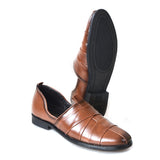 Kolapuri Centre Ethnic Men's Tan jutti Shoe