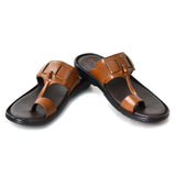 Kolapuri Centre Ethnic Occasual Men's Tan Chappal