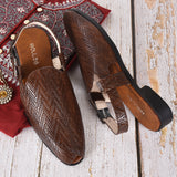 Kolapuri Centre Ethnic Tan Chatae Pathani Sandal