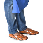 Kolapuri Centre Ethnic Men's Tan jutti Shoe