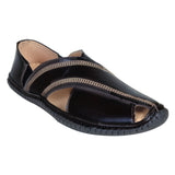Kolapuri Centre Men's Ethnic Occasual Black Jutti shoe