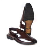 Kolapuri Centre Ethnic Men's Brown Pathani Sandal
