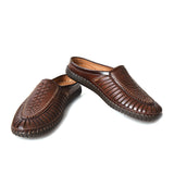 Kolapuri Centre Ethnic Men's Brown Slip-On Sandal