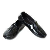 Kolapuri Centre Ethnic Men's Black jutti Shoe